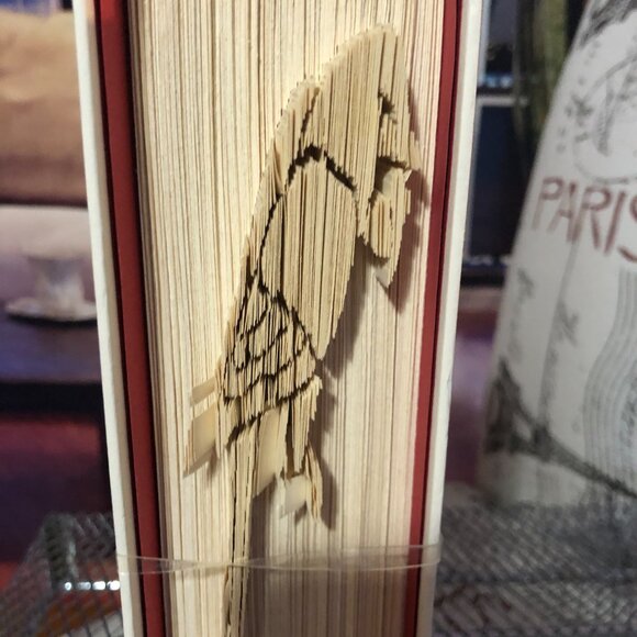 Unique Handcrafted Folded/Cut Book Art - A True Conversation Piece! - Picture 4 of 6